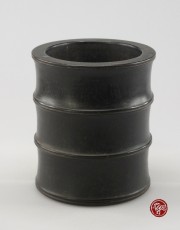 BRUSH POT MADE OF ZITAN WOOD IN BAMBOO FORM