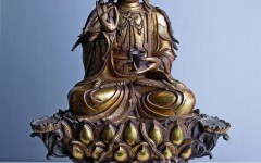 十六世紀 銅鎏金蓮池座菩薩